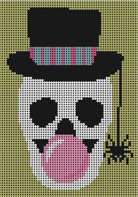 Bubble Gum Skull - Green
