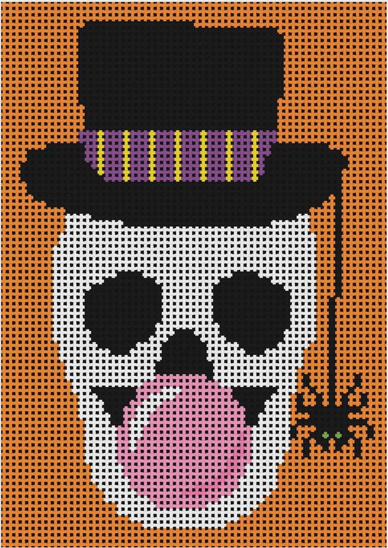 Bubble Gum Skull - Orange