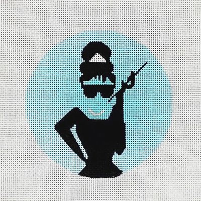 Audrey in Pearls Canvas