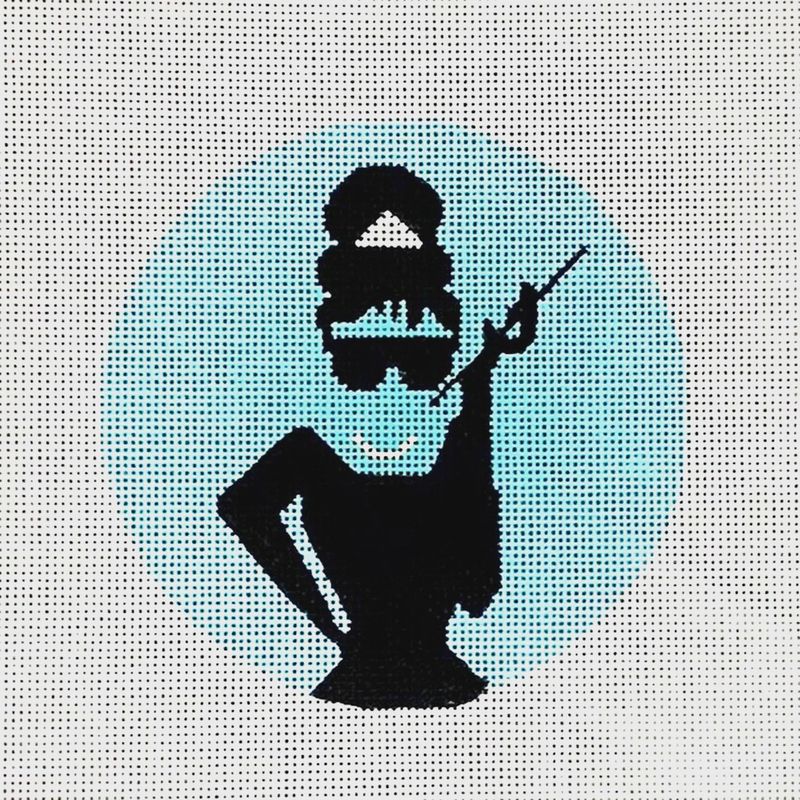 Audrey in Pearls Canvas