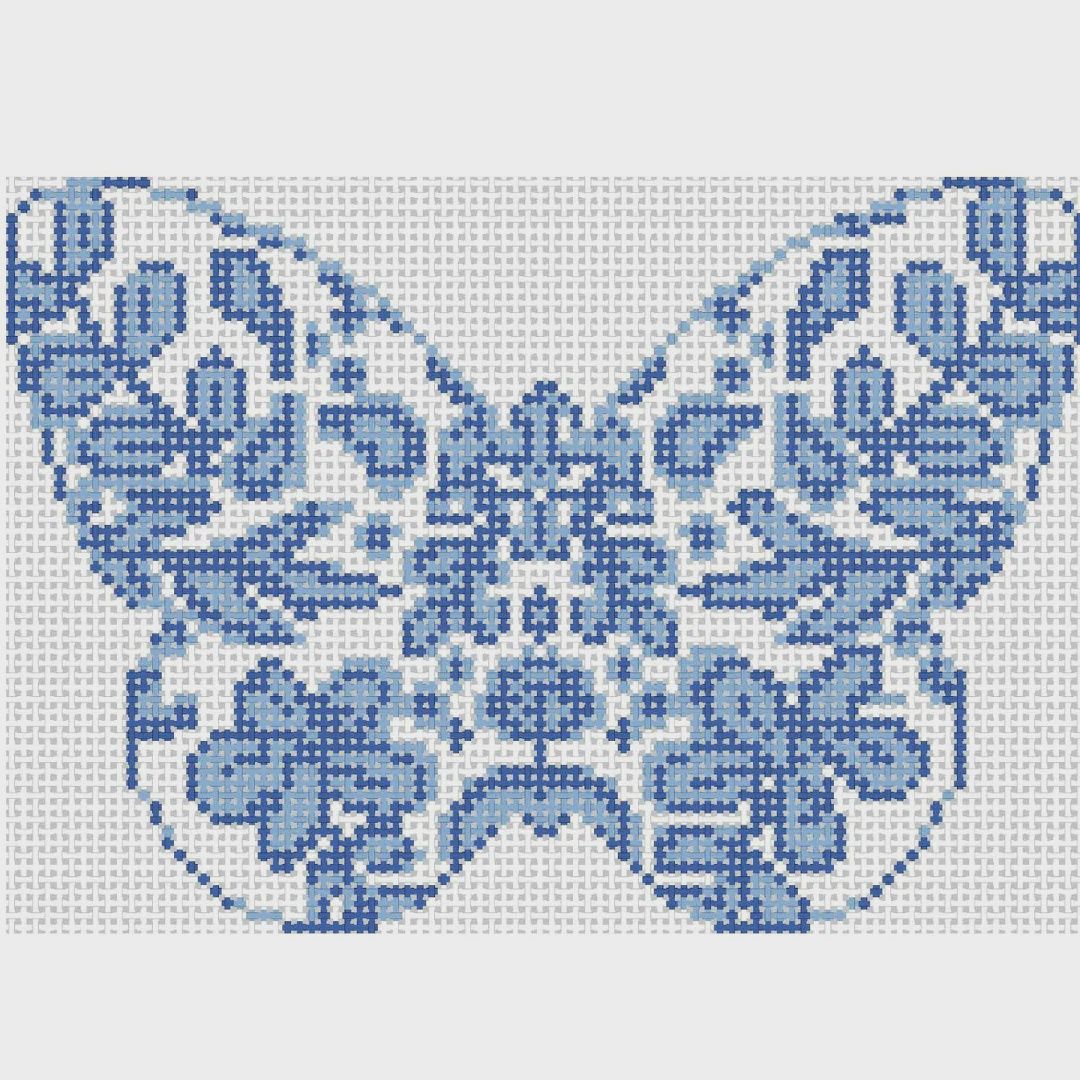 Chinoiserie Butterfly - Blue