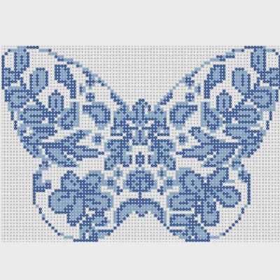 Chinoiserie Butterfly - Blue