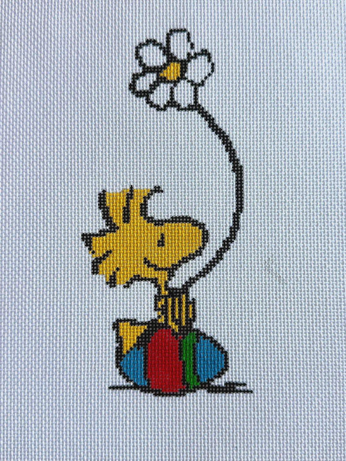 Woodstock on Easter Egg with Daisy