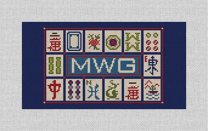 Mahjong Sapphire Eyeglass Case