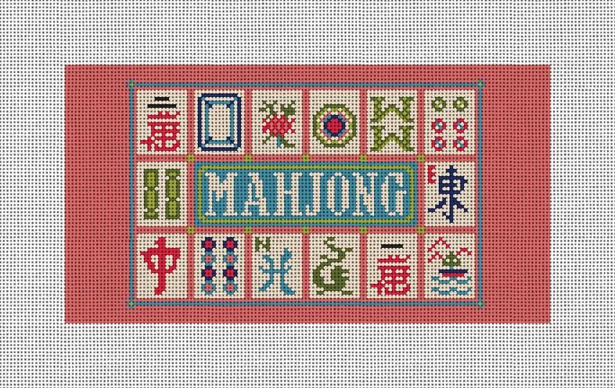 Mahjong Rose Eyeglass Case