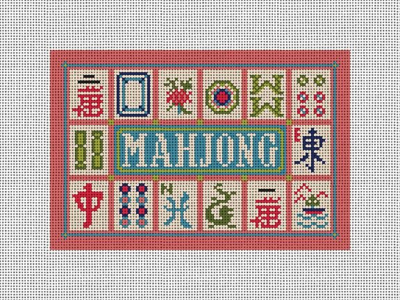 Mahjong Rose Card Bag