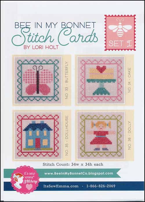 Bee in my Bonnet Stitch Cards - Set I