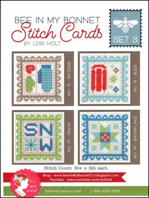 Bee in my Bonnet Stitch Cards - Set S