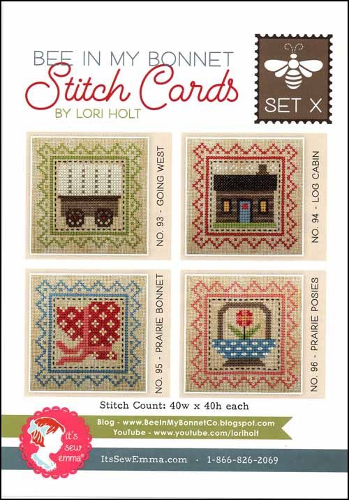 Bee in my Bonnet Stitch Cards - Set X