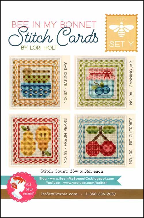 Bee in my Bonnet Stitch Cards - Set Y