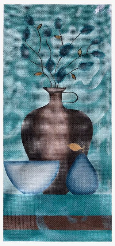 Blue Floral Yellow Pear