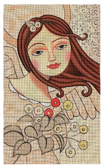 Angel with Flowers