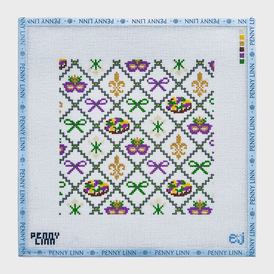 Mardi Party Tray Insert - 8&quot; Square