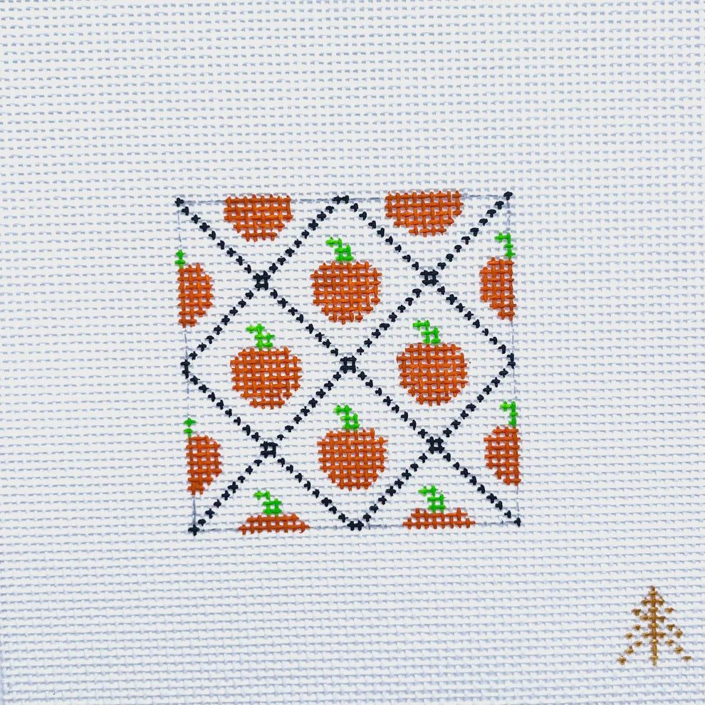 Diamond Pumpkins Flag Insert