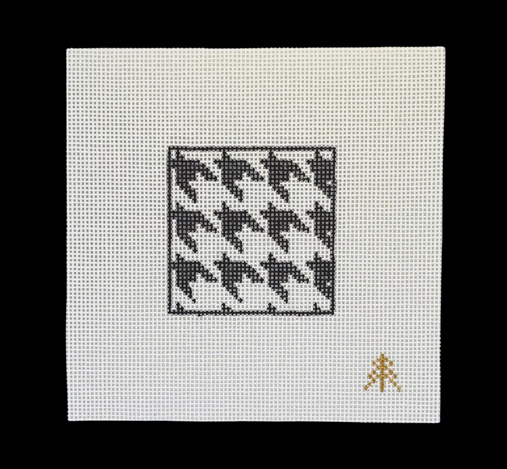 Black &amp; White Houndstooth Insert