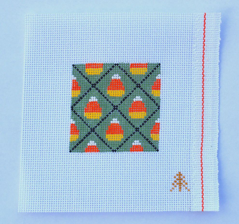 Candy Corn in Diamonds Insert