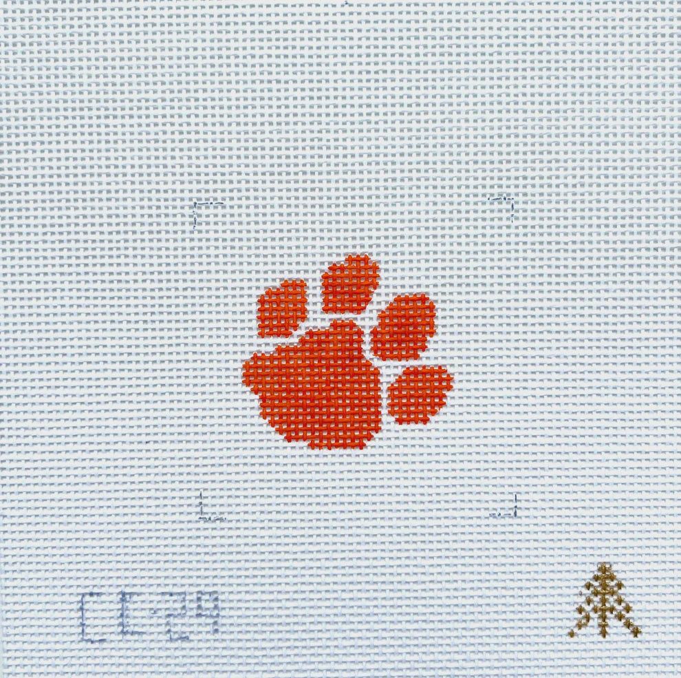Clemson Paw, White Background - Insert