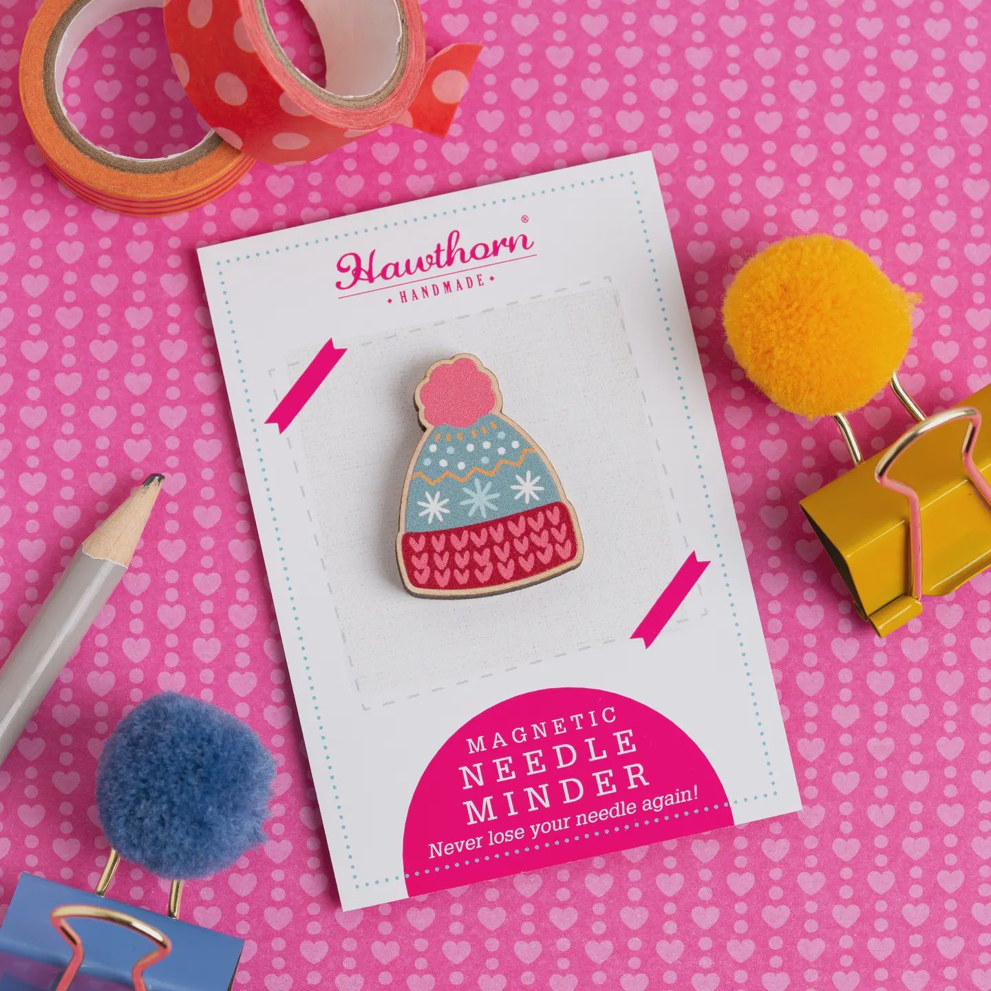 Bobble Hat Needle Minder