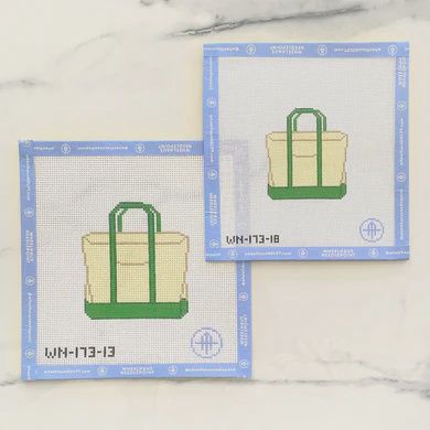 Plain Colored Tote - Green - 13 Mesh