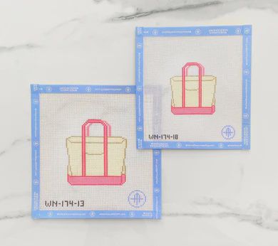 Plain Colored Tote - Pink - 18 Mesh