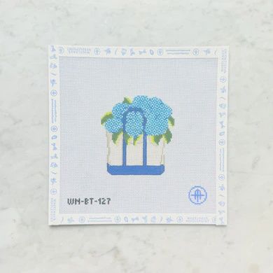 Blooming Hydrangeas Tote - Blue