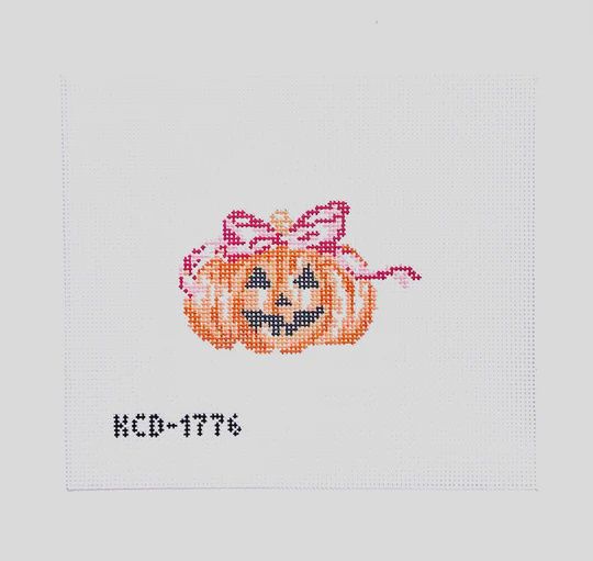 Pumpkin with Pink Bow
