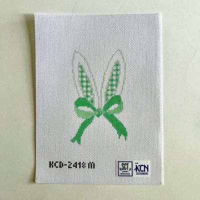 Gingham Bunny Ears - Mint