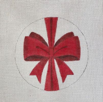 5 " Bow Round - Red