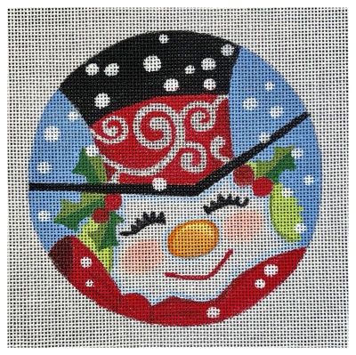 5 Inch Round Snowman Ornament