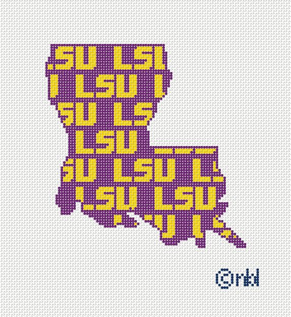 LSU State Shape - 13 Mesh