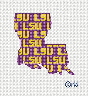 LSU State Shape - 13 Mesh