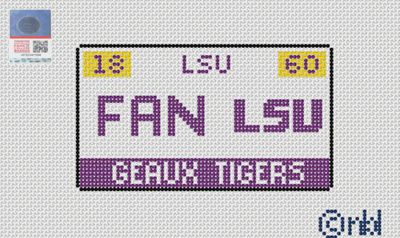 LSU License Plate - Fan