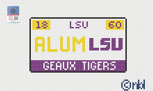 LSU License Plate - Alumni