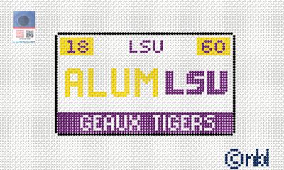 LSU License Plate - Alumni