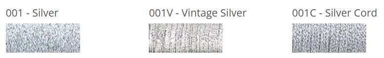Kreinik Braid - 001 - Silver