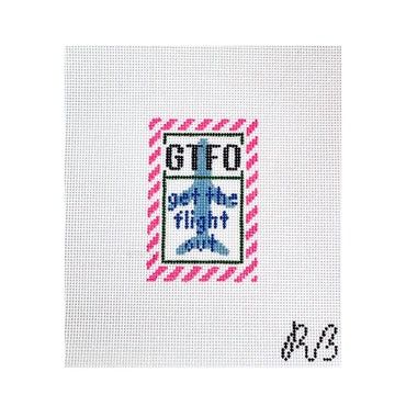 Get the Flight Out, Color: Pink Border