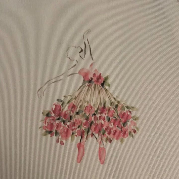 Ballerina with Flowers