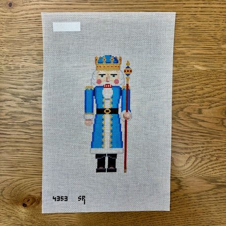Nutcracker - Blue King with Scepter