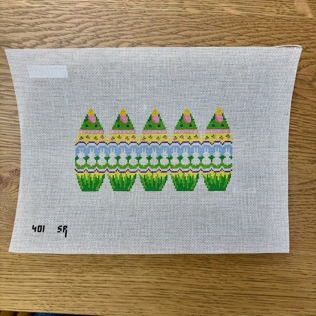 Bunny Row - 3D Stand-up Egg