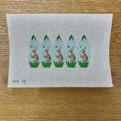 Bunnies and Butterflies - 3D Stand-up Egg