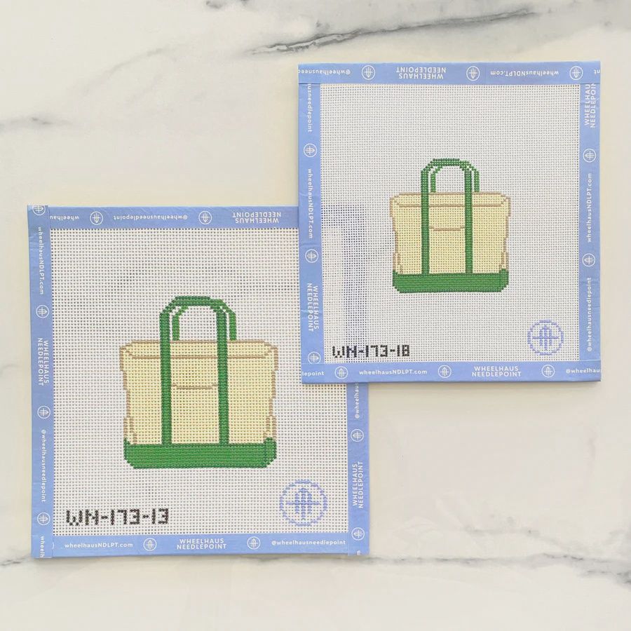 Plain Colored Tote - Green - 18 Mesh