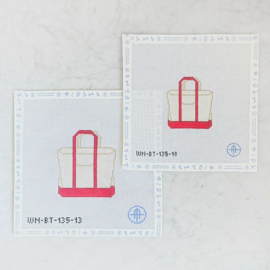 Plain Colored Tote - Red - 13 Mesh