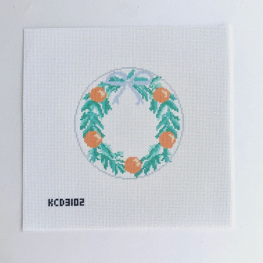 Citrus Wreath Ornament Round