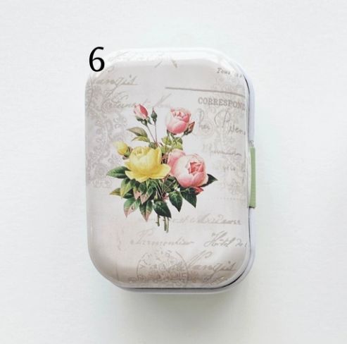 Floral Magnetic Needle Tin - Design #6