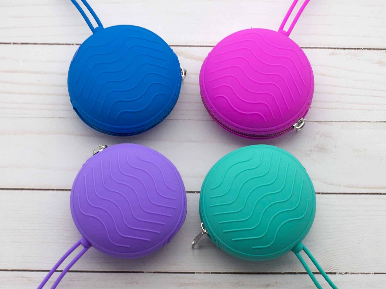 Colorful Round Storage Pouches