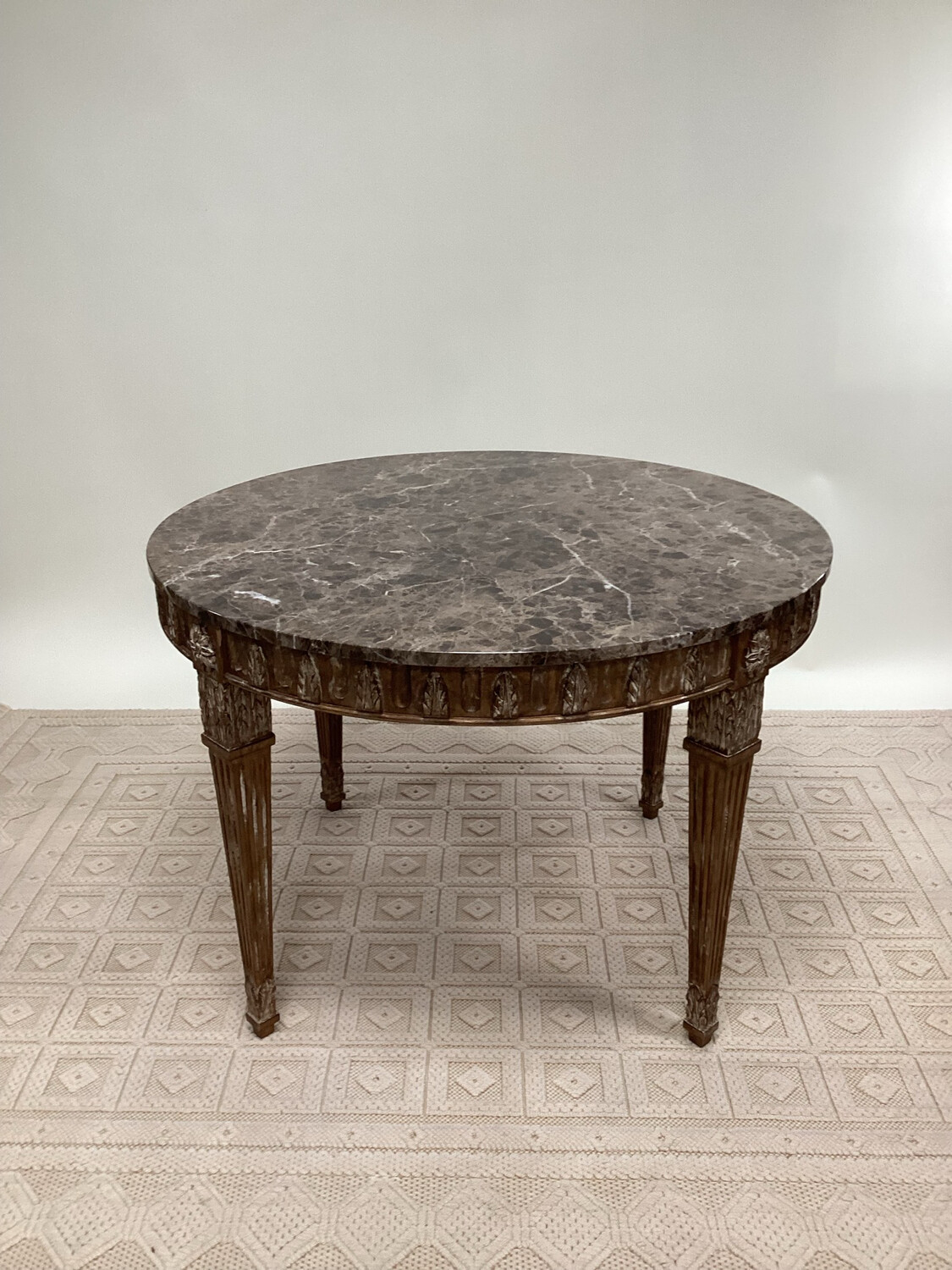 Marble Top Round Table