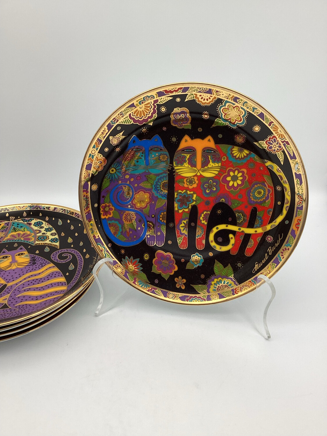 Mystical Feline Decorative Plates
