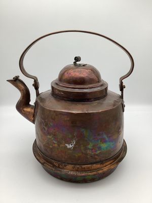 19th Century Copper Kettle with Dovetail Seams