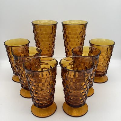 Amber Whitehall by Colony Fastoria Glass Set of 8