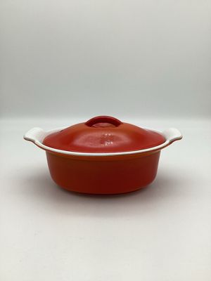 Descoware Enamel Cast Iron Dish in Flame Red